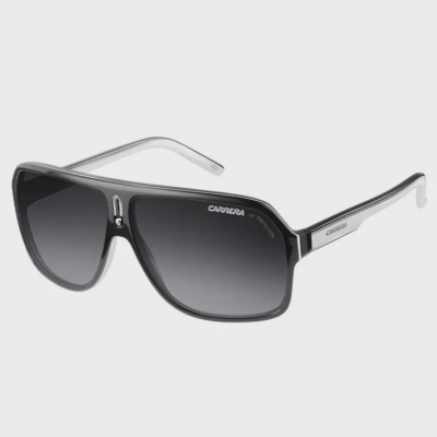 Carrera 27 Black Crystal White Grey Men's Sunglasses