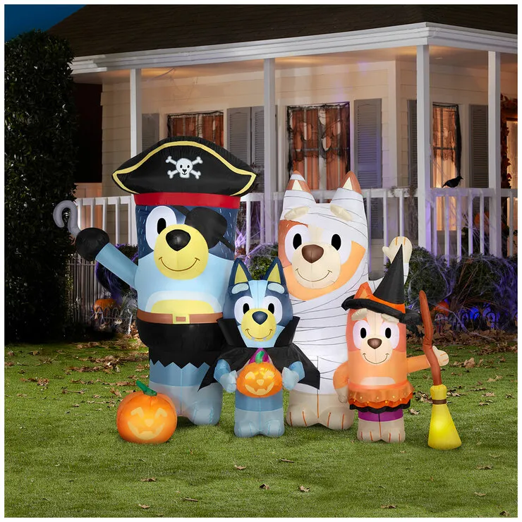 Gemmy 198cm Halloween Inflatable Bluey Family