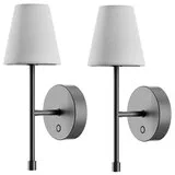 Globe LED Wall Sconce Wireless Light 2 Pack