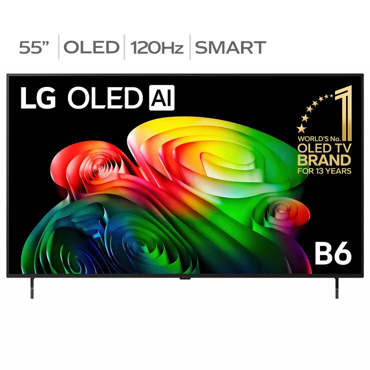 LG 55 Inch OLED AI B6 4K Smart TV OLED55B6PSA
