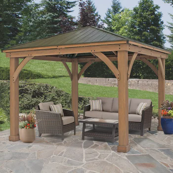 Yardistry Gazebo 12 ft. x 12 ft. with Aluminium Roof