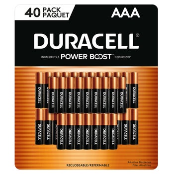 Duracell CopperTop AAA Batteries with Power Boost Ingredients, 40 count