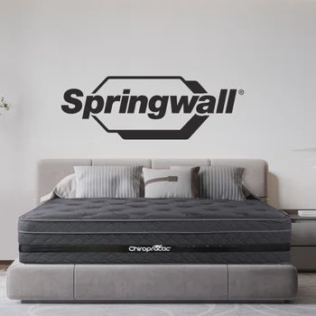 Springwall Chiropractic Black Ice Hybrid 35.6 cm (14 in.) Medium Firm Mattress, King