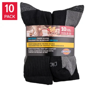 Dickies men's crew sock Dickies men's crew sock pack of 10 pairs