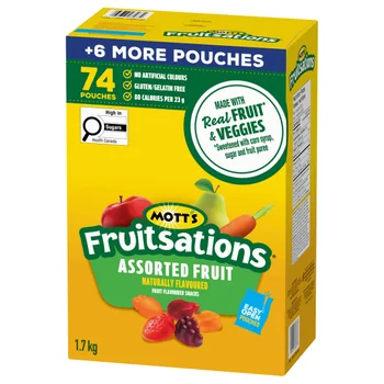 Mott's Fruitsations fruit flavoured snacks Mott's Fruitsations fruit flavoured snacks 74 × 23 g