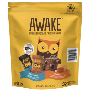 Awake Caffeinated Chocolate, 432 g