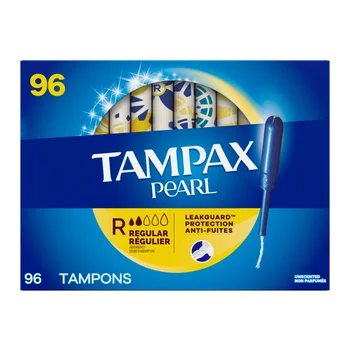 Tampax Pearl Regular Tampons, 96-count