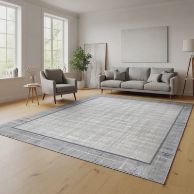 Eden Area Rug, Adelle Gray, 7'10” x 10'
