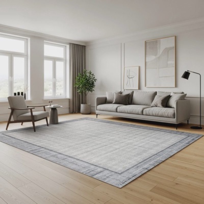 Eden Area Rug, Adelle Gray, 8'8” x 13'