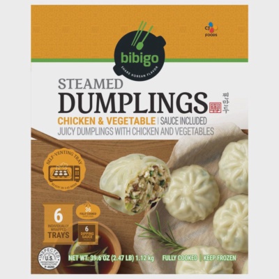 CJ Foods bibigo Chicken & Vegetable Steamed Dumplings