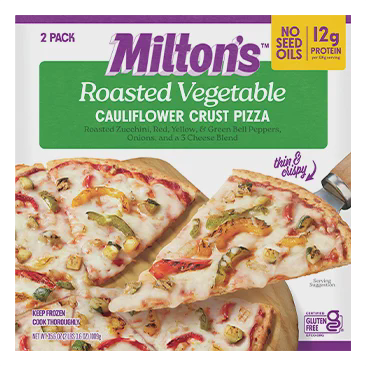 Milton’s Roasted Vegetable Cauliflower Crust Pizza