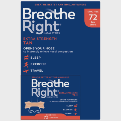 Breathe Right Extra Strength Tan Nasal Strips