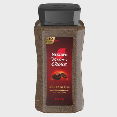 NESCAFE Taster's Choice Instant Coffee, House Blend, Light-Medium Roast, 14 oz
