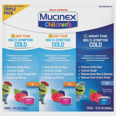 Mucinex Children's Multi-Symptom Daytime + Nighttime