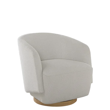Henredon Murphy Swivel Boucle Chair