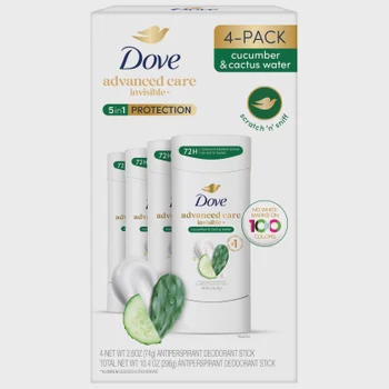 Dove Advanced Care Invisible+ Antiperspirant Deodorant — 4/2.6 oz