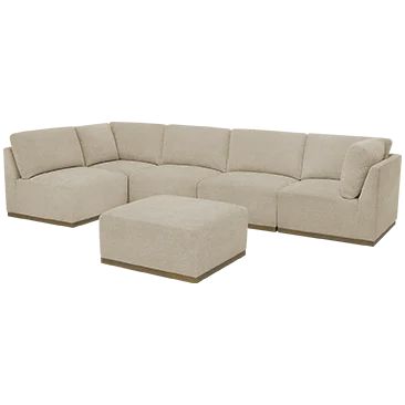Henredon Murphy 6-Piece Fabric Modular Sectional