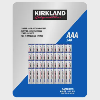 Kirkland Signature Alkaline Batteries — AAA, 48 ct