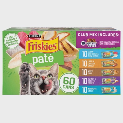Purina Friskies Paté Cat Food — Variety pack, 60/5.5 oz