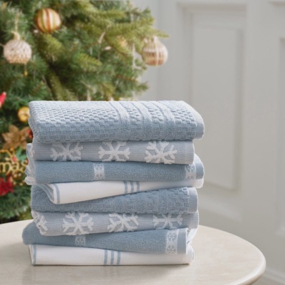 Holiday Kitchen Towels, 8-pack