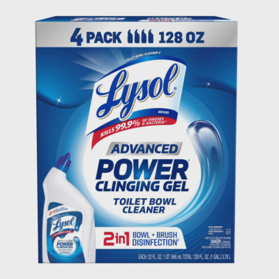 Lysol Advanced Toilet Bowl Cleaner, 32 fl oz, 4-count