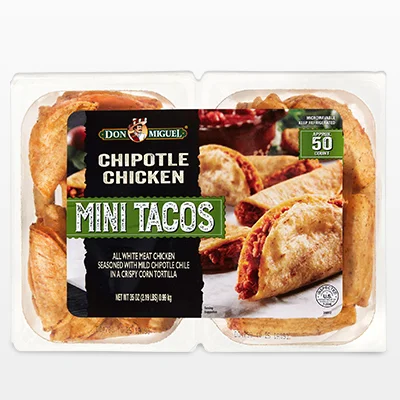 Don Miguel Chipotle Chicken Mini Tacos, 35 oz