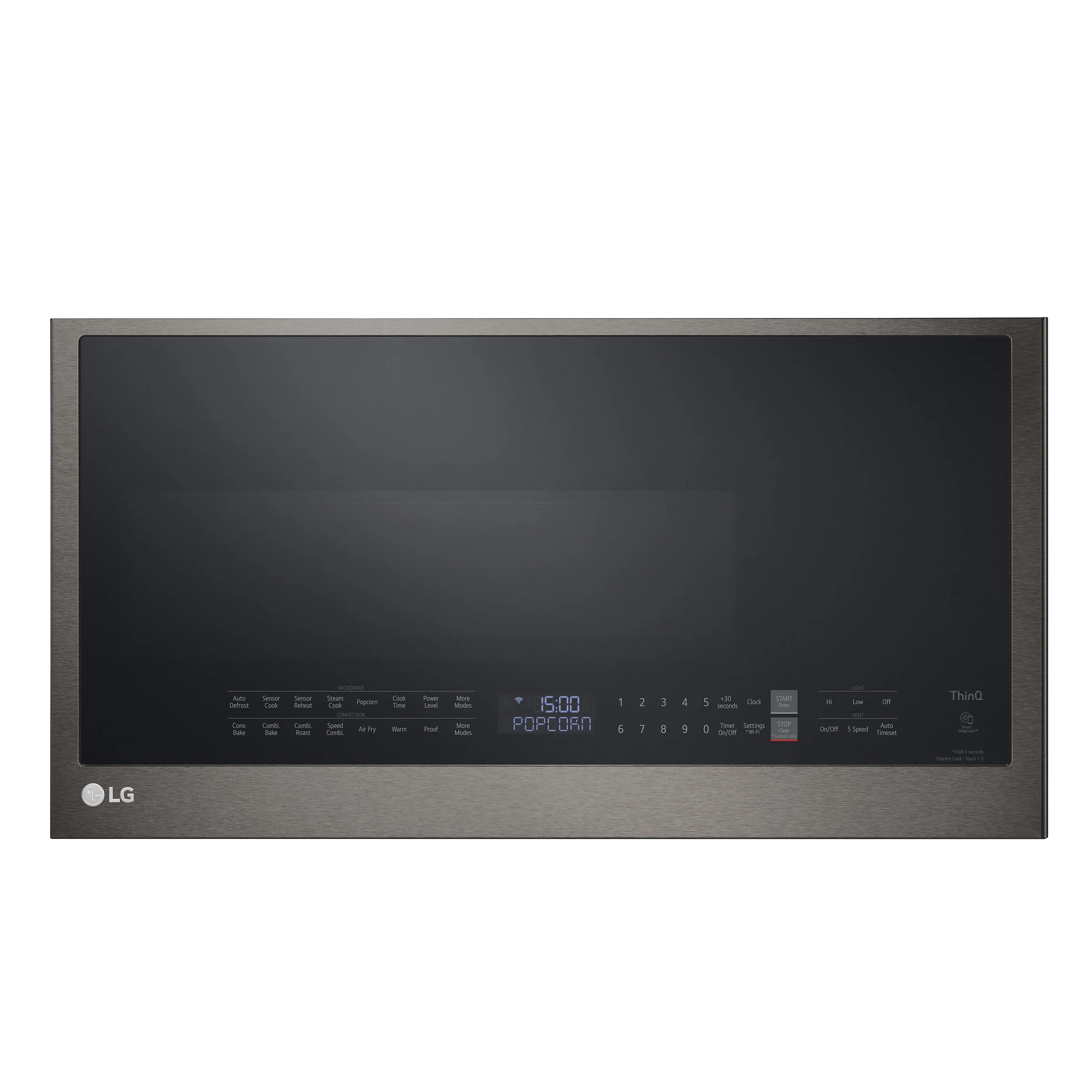 LG 1.7 cu. ft. Smart Wi-Fi Enabled Over-the-Range Convection Microwave Oven with Air Fry