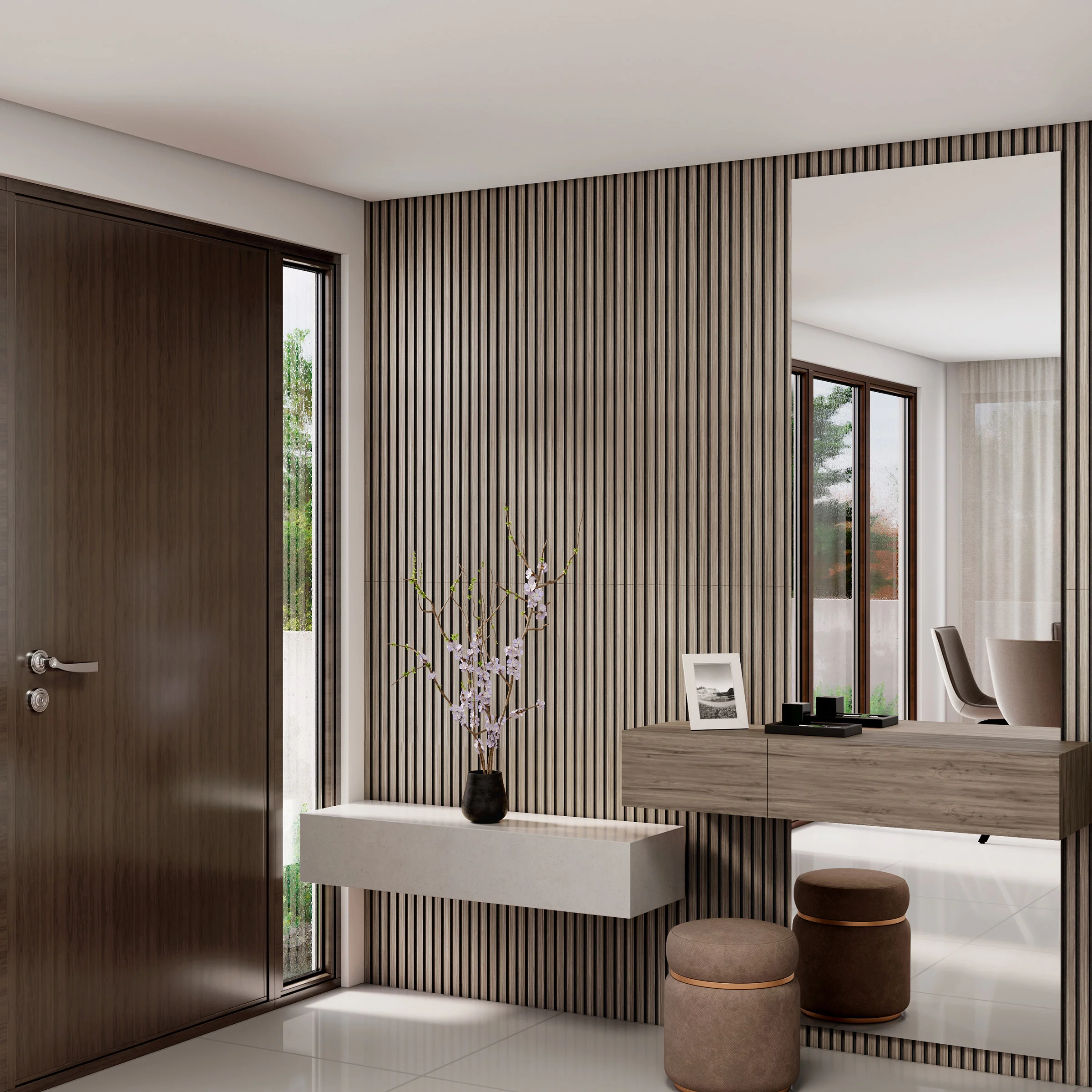 Artika Sonofold 8ft Decorative Slatted Sound-Absorbing Panel