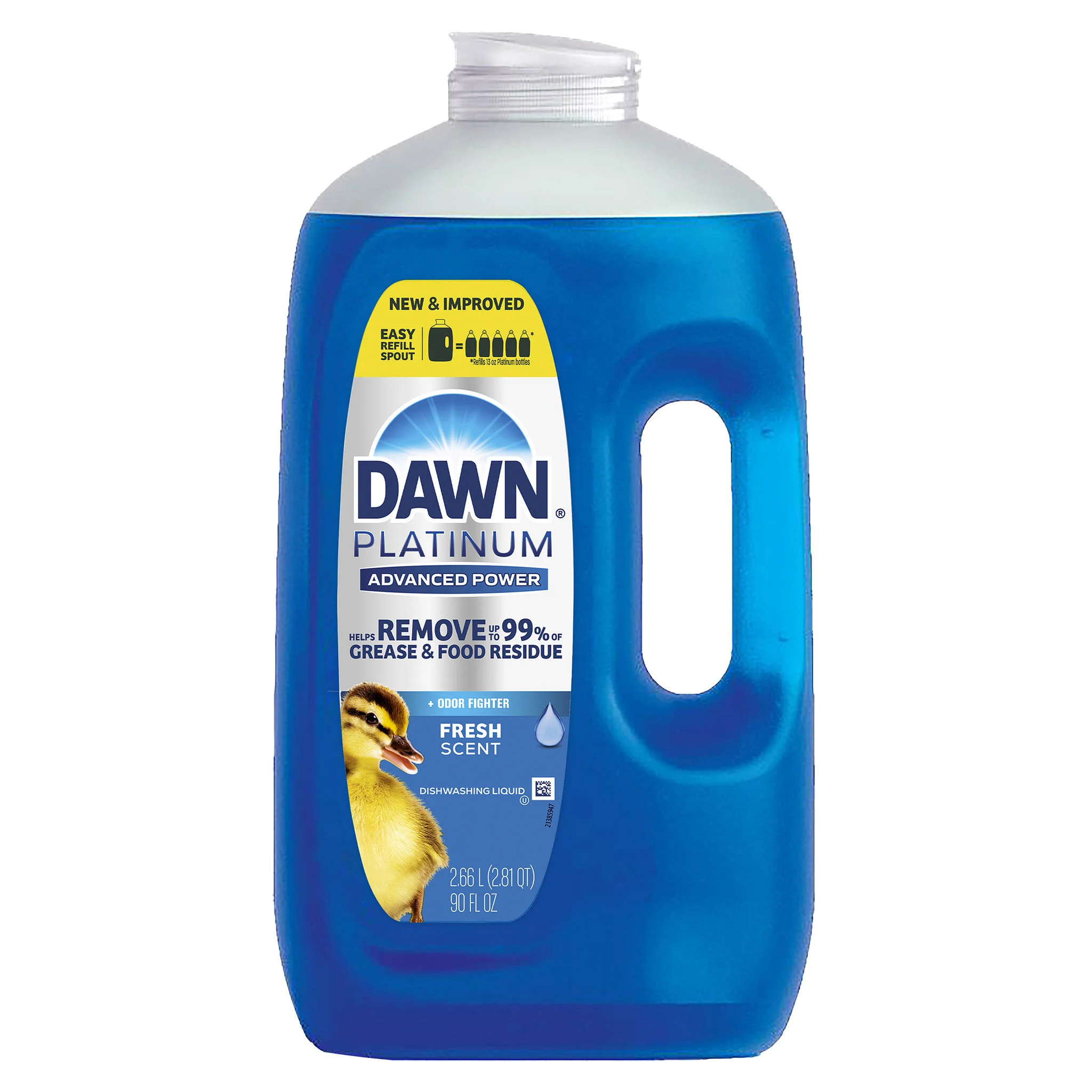 Dawn Platimum Advanced Power Dishwashing Liquid, Fresh, 90 fl oz