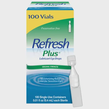 Refresh Plus® Lubricant Eye Drops — 100 single-use vials