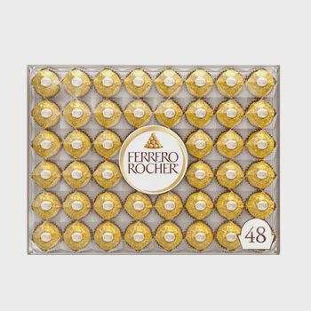 Ferrero Rocher Fine Hazelnut Chocolates — 48 ct
