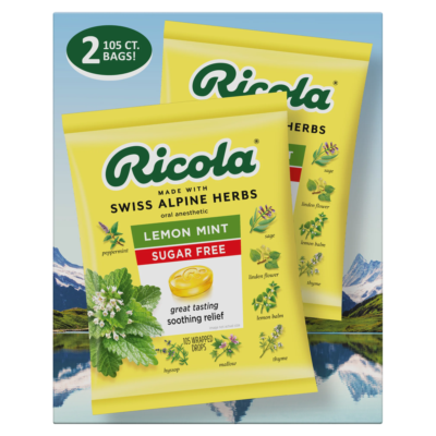 Ricola Sugar Free Lemon Mint Throat Drops