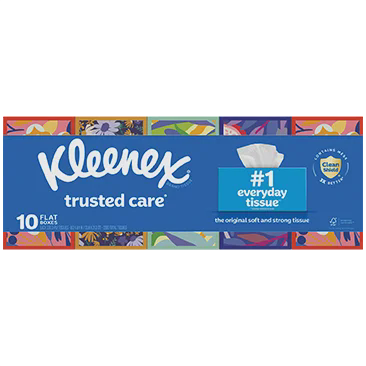 Kleenex Trusted Care Facial Tissue, 2-Ply, 230-count, 10-pack